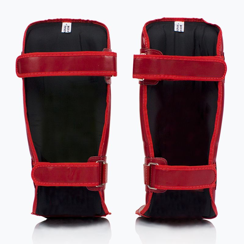 Fairtex In-Step Двойни подплатени протектори за тибия червени 2