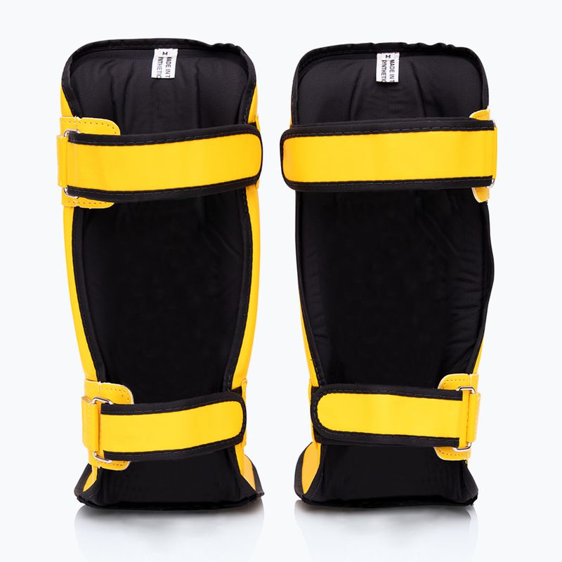 Fairtex In-Step Двойни подплатени протектори за тибия жълти 2