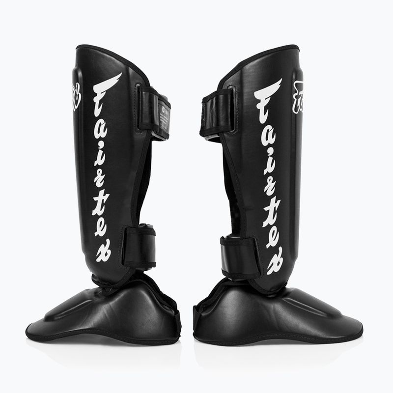 Разглобяеми подложки за пищяли Fairtex, наричани още протектори за пищяли. "Twister", черно 3