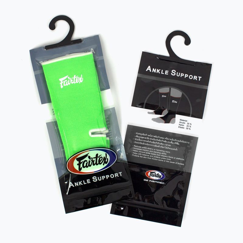 Поддръжка на глезена Fairtex зелена 3