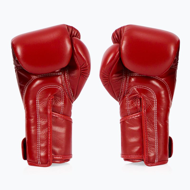 Боксови ръкавици Fairtex Stylish Angular Sparring - Locked Thumb red 2