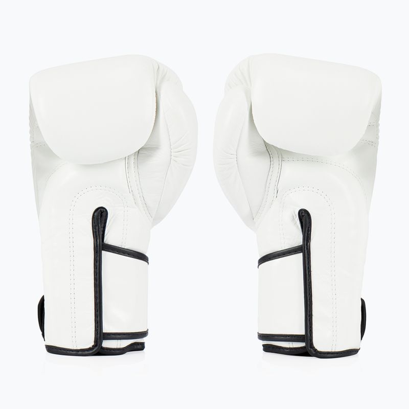 Боксови ръкавици Fairtex Stylish Angular Sparring - Locked Thumb white 2