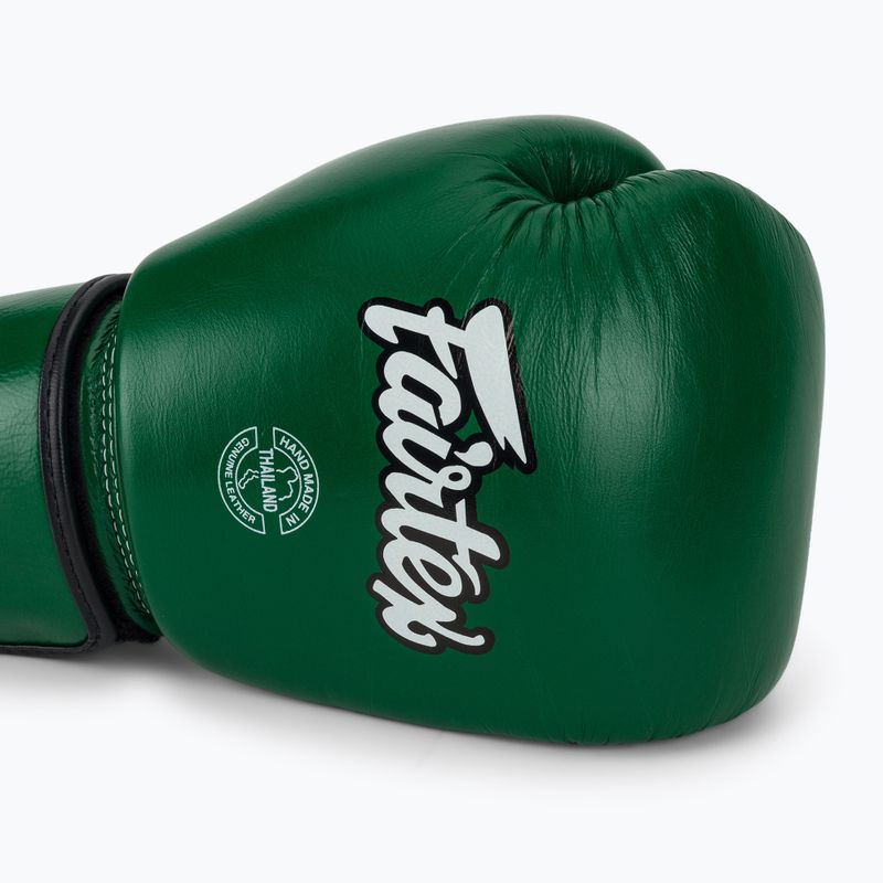 Боксови ръкавици Fairtex Real Leather Boxing green 5