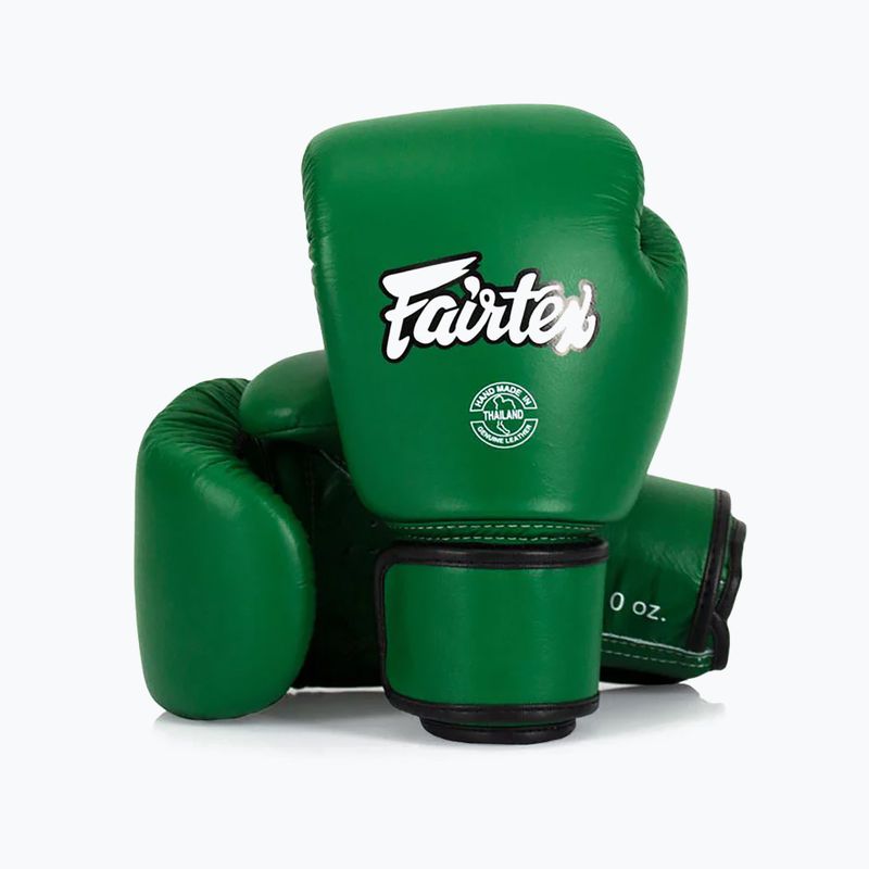 Боксови ръкавици Fairtex Real Leather Boxing green 4