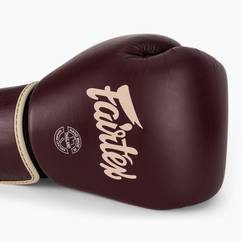 Боксови ръкавици Fairtex Real Leather Boxing maroon 5