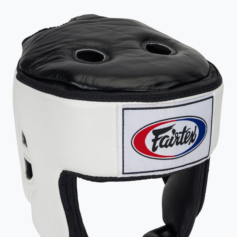 Боксова каска Fairtex Muay Thai & Kickboxing Competition white 4
