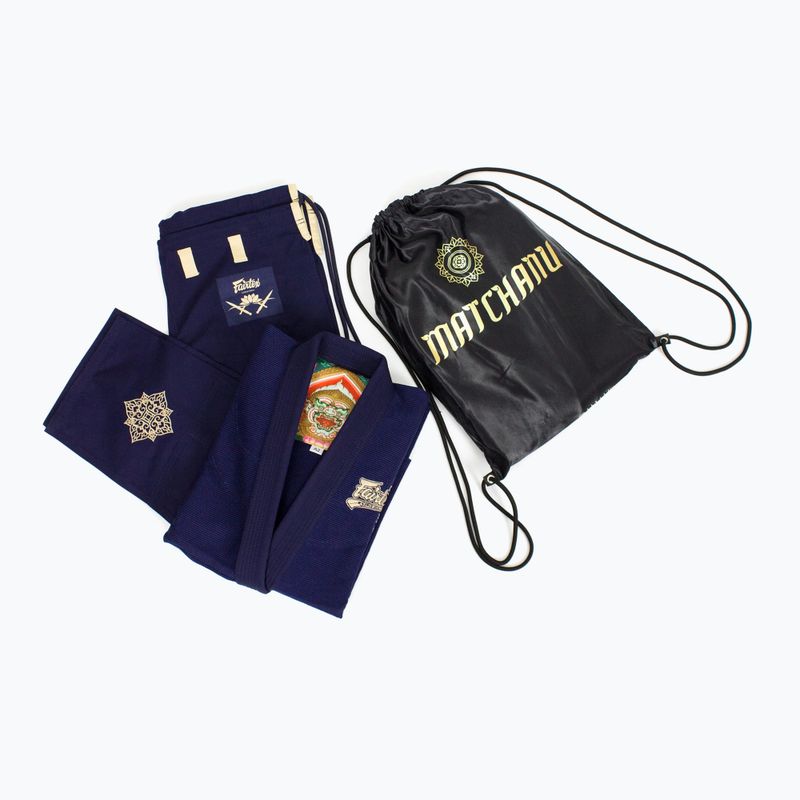 GI за бразилско жиу-жицу Fairtex „Matchanu“ navy blue 4