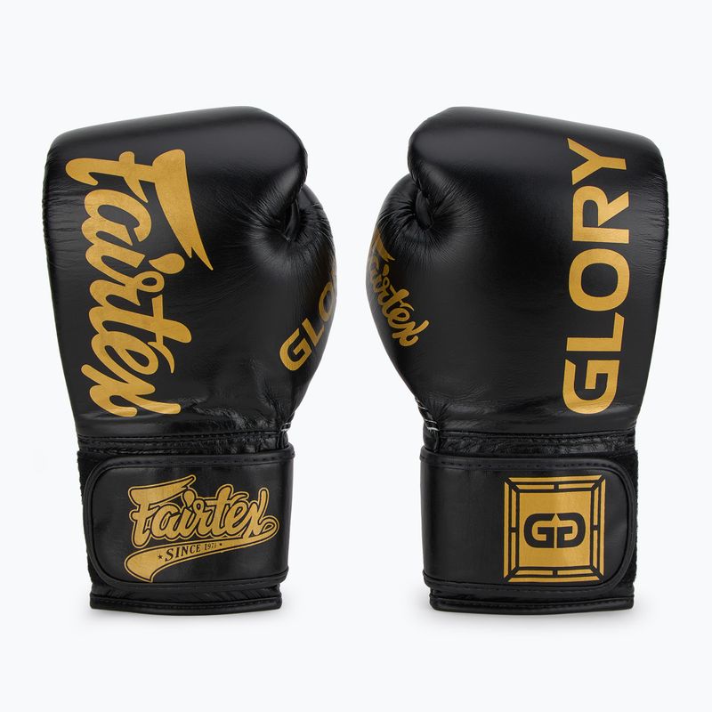 Боксови ръкавици Fairtex Glory Competition Lace Velcro black 2