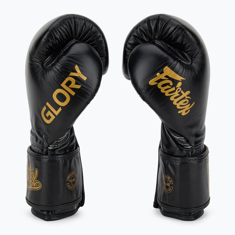 Боксови ръкавици Fairtex Glory Competition Lace Velcro black 4
