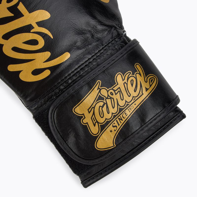 Боксови ръкавици Fairtex Glory Competition Lace Velcro black 6