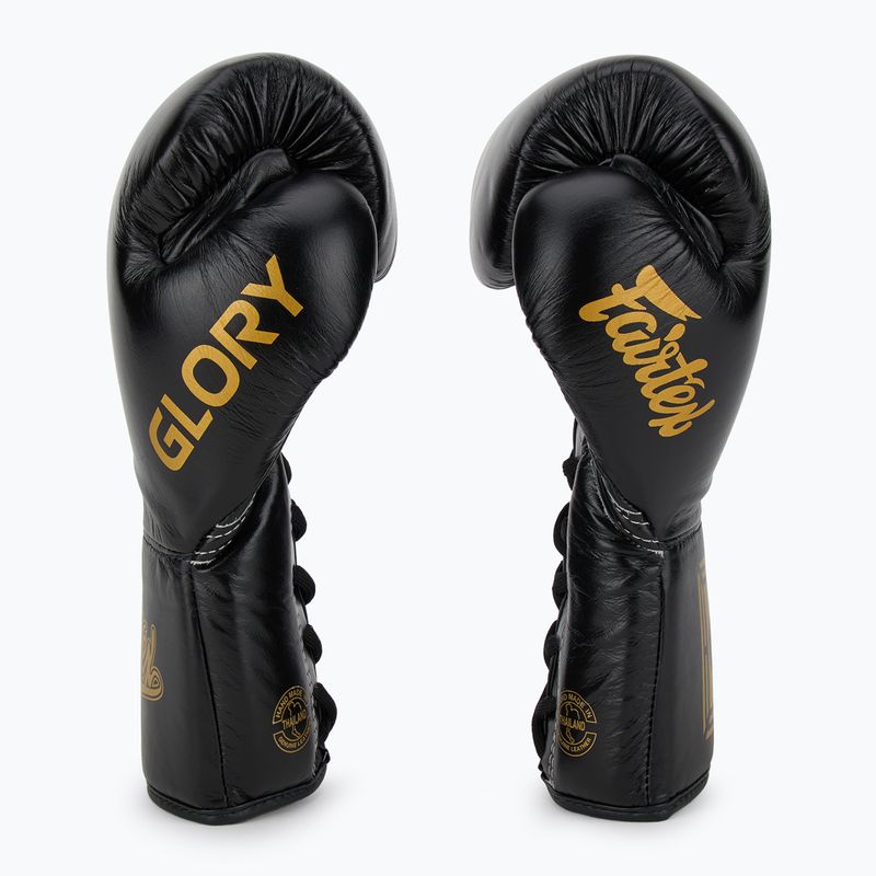 Боксови ръкавици Fairtex Glory Competition Lace Up black 4