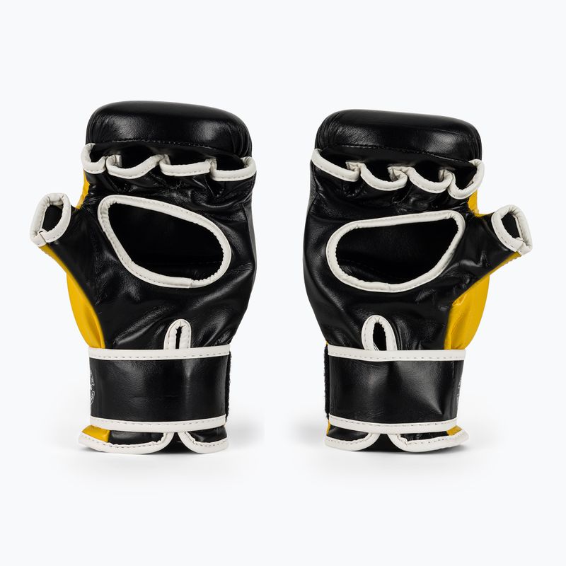 Fairtex Super Sparring Граплинг ръкавици черни/жълти 3