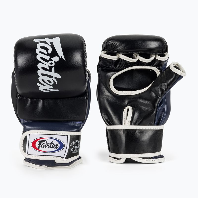 Fairtex Super Sparring Граплинг ръкавици черни/сини