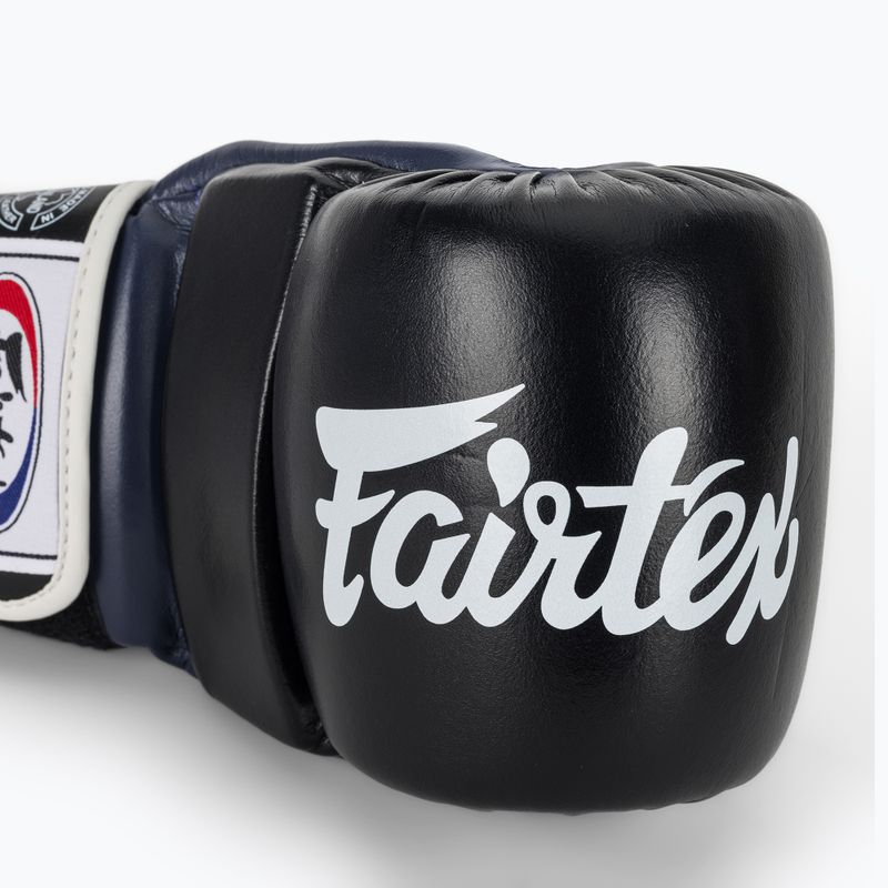 Fairtex Super Sparring Граплинг ръкавици черни/сини 5