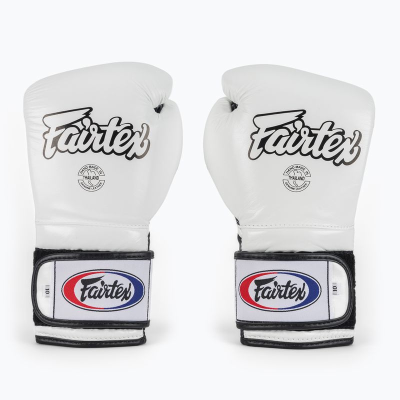 Боксови ръкавици Fairtex Heavy Hitter's Mexican Style white/blue 2
