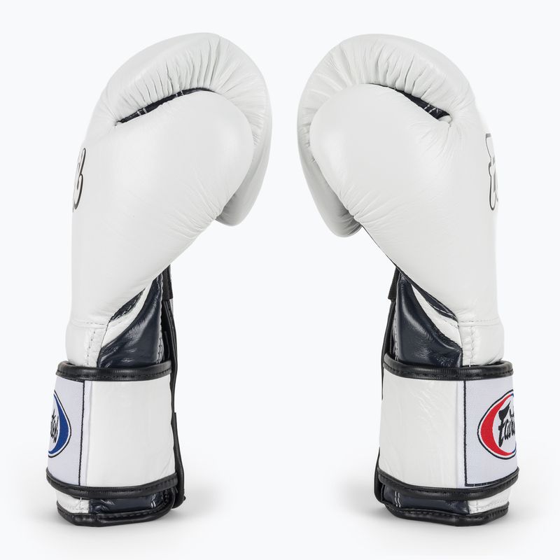 Боксови ръкавици Fairtex Heavy Hitter's Mexican Style white/blue 4