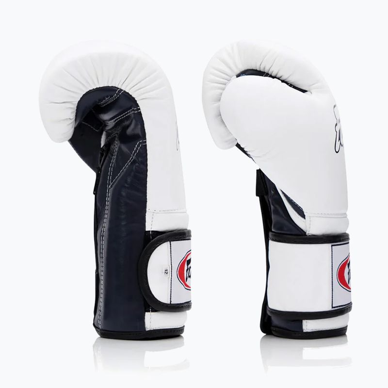 Боксови ръкавици Fairtex Heavy Hitter's Mexican Style white/blue 3