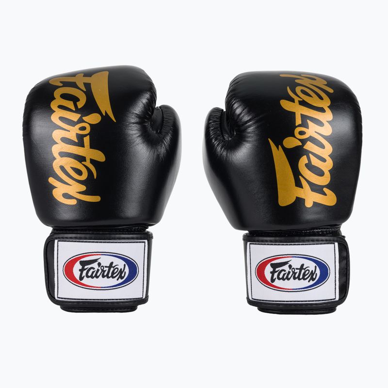 Боксови ръкавици Fairtex Deluxe Tight-Fit black 2