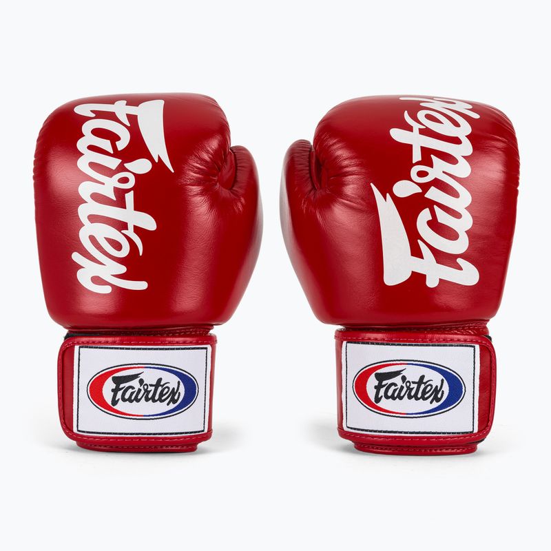 Боксови ръкавици Fairtex Deluxe Tight-Fit red 2