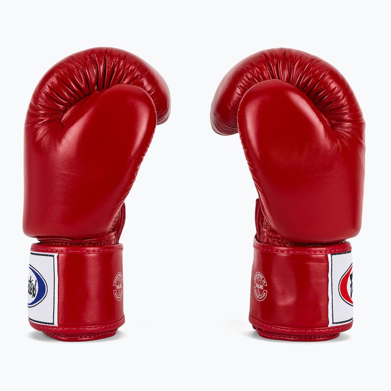 Боксови ръкавици Fairtex Deluxe Tight-Fit red 4