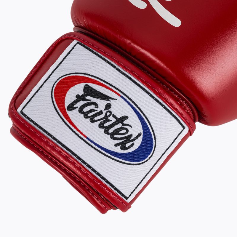 Боксови ръкавици Fairtex Deluxe Tight-Fit red 6