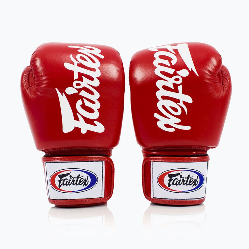 Боксови ръкавици Fairtex Deluxe Tight-Fit red