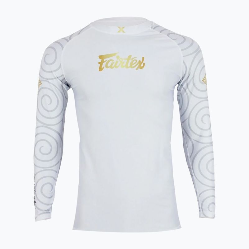 Мъжки рашгард с дълъг ръкав Fairtex Hanuman Pro white