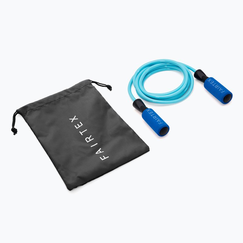 Въже за скачане за тренировка Fairtex Ball Bearing light blue 2