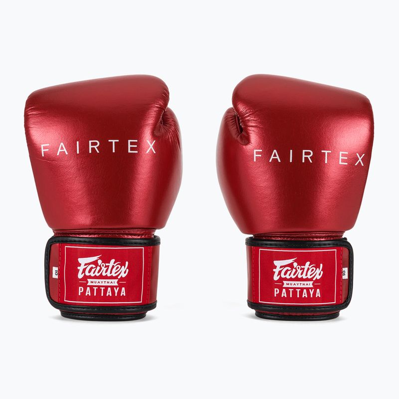 Боксови ръкавици Fairtex Metallic red 2