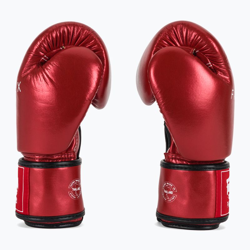 Боксови ръкавици Fairtex Metallic red 4