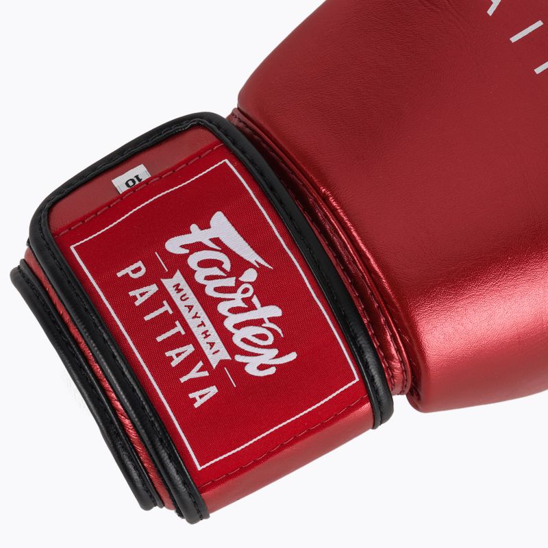 Боксови ръкавици Fairtex Metallic red 6