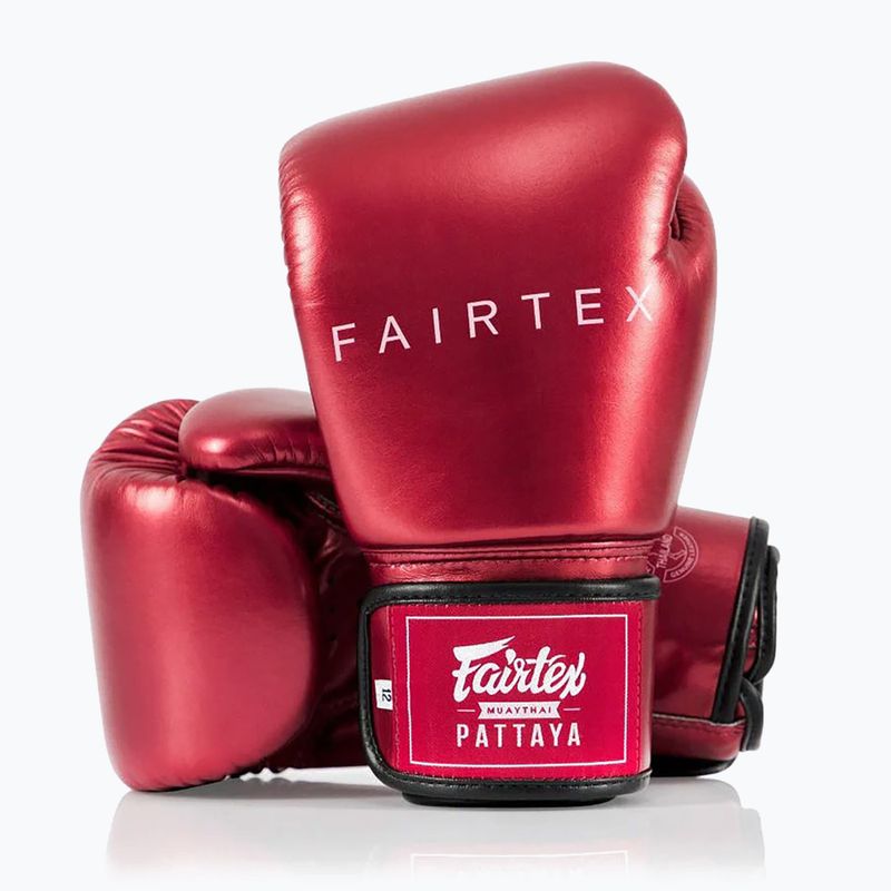 Боксови ръкавици Fairtex Metallic red 5
