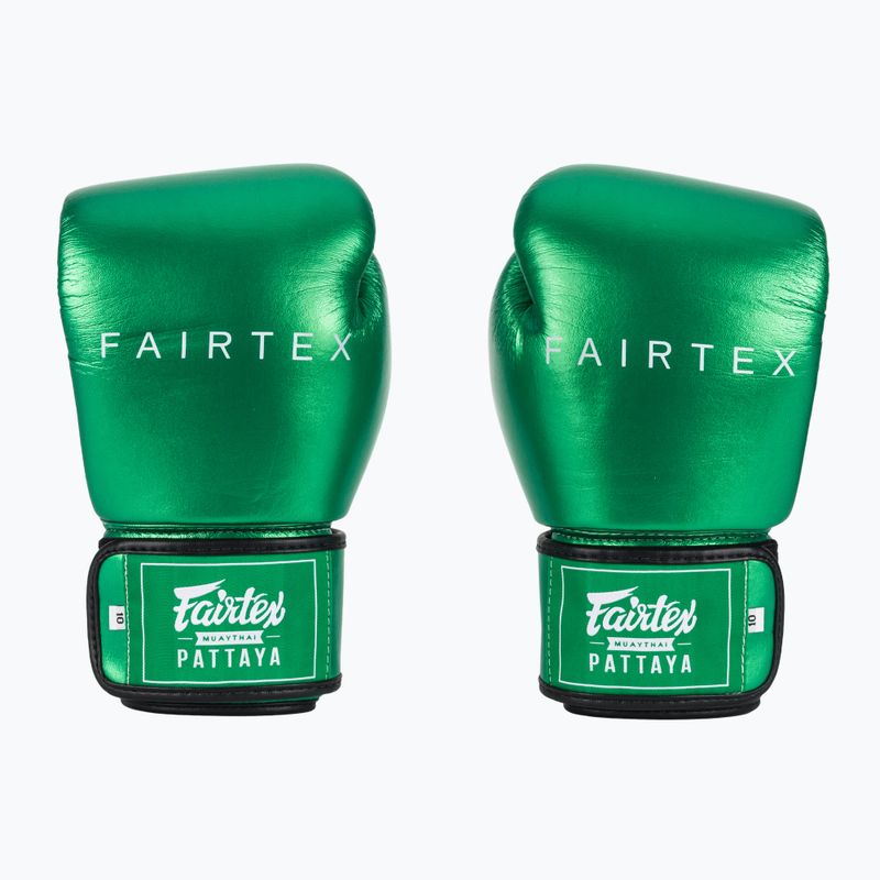 Боксови ръкавици Fairtex Metallic green 2