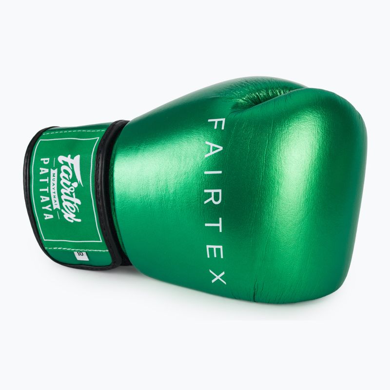 Боксови ръкавици Fairtex Metallic green 5