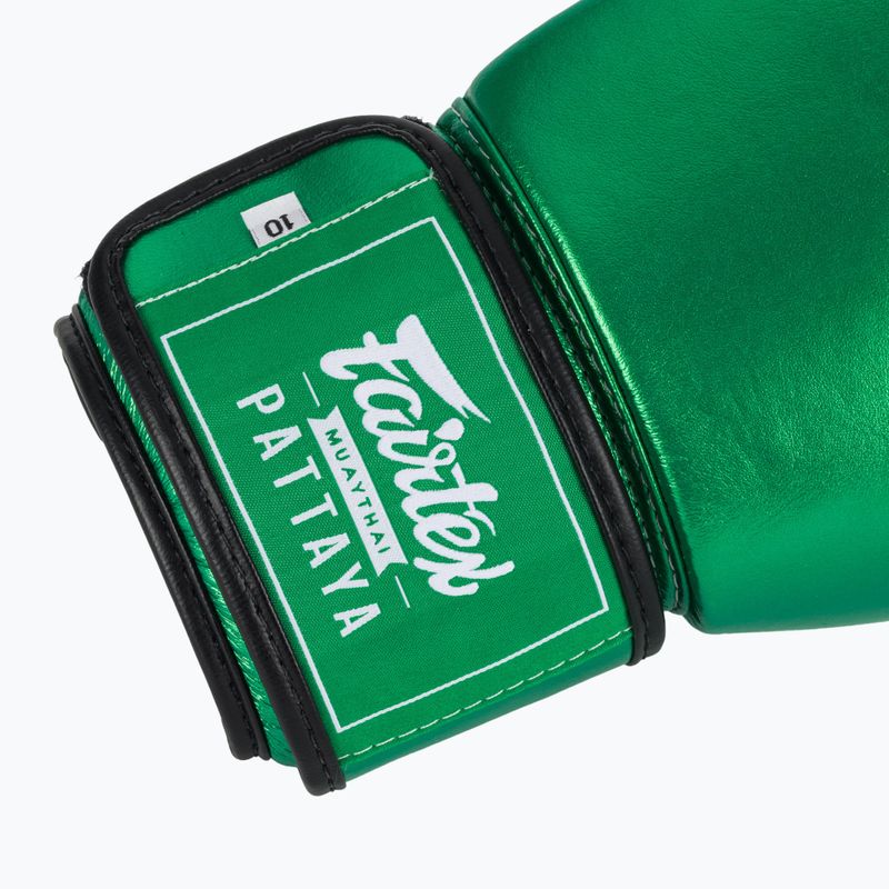 Боксови ръкавици Fairtex Metallic green 6