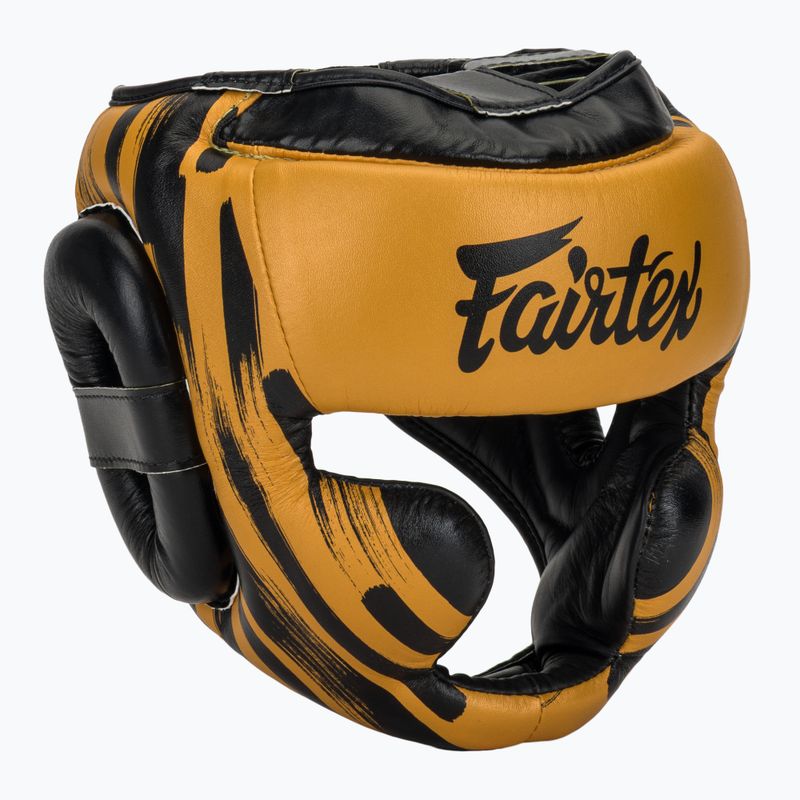 Боксова каска Fairtex Microfiber Headguard gold