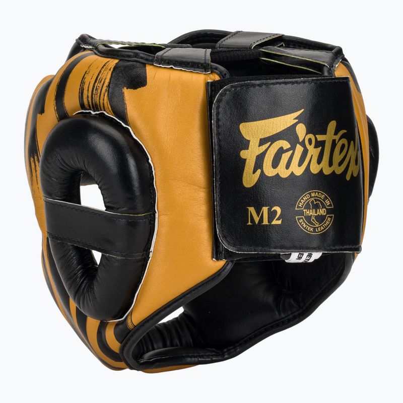 Боксова каска Fairtex Microfiber Headguard gold 3