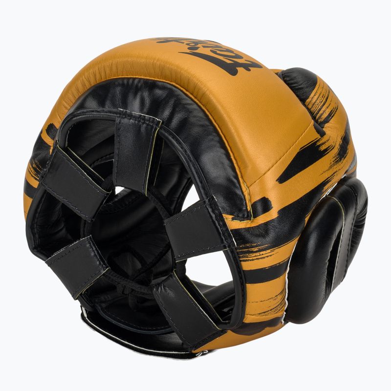 Боксова каска Fairtex Microfiber Headguard gold 6