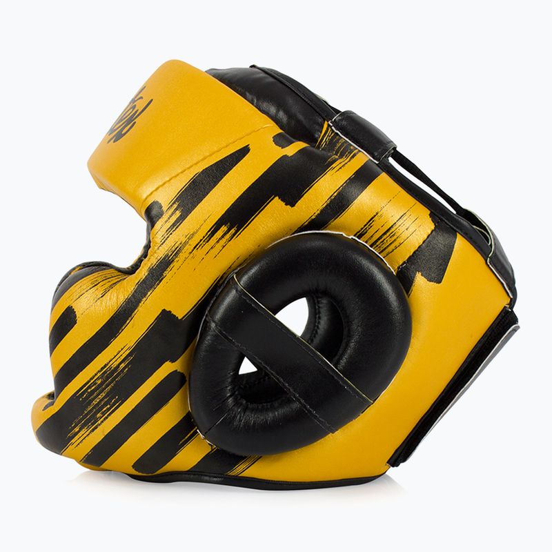 Боксова каска Fairtex Microfiber Headguard gold 4
