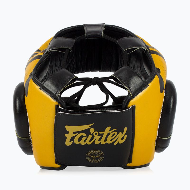 Боксова каска Fairtex Microfiber Headguard gold 5