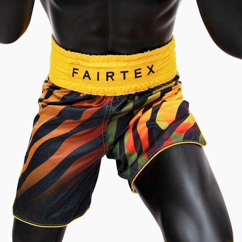 Боксови шорти Fairtex BT2002 "Tiger" yellow/black 3