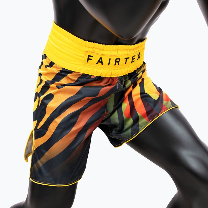 Боксови шорти Fairtex BT2002 "Tiger" yellow/black 4