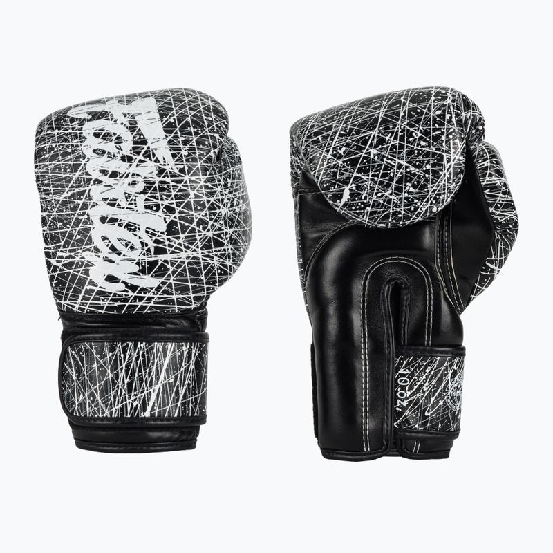 Боксови ръкавици Fairtex Microfiber Art Collections Painter black/white