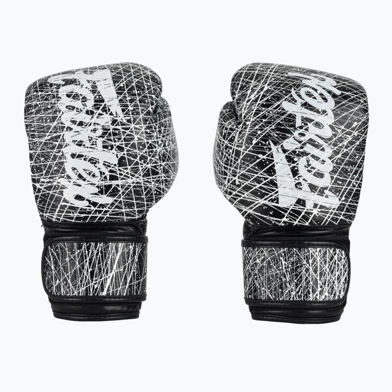 Боксови ръкавици Fairtex Microfiber Art Collections Painter black/white 2