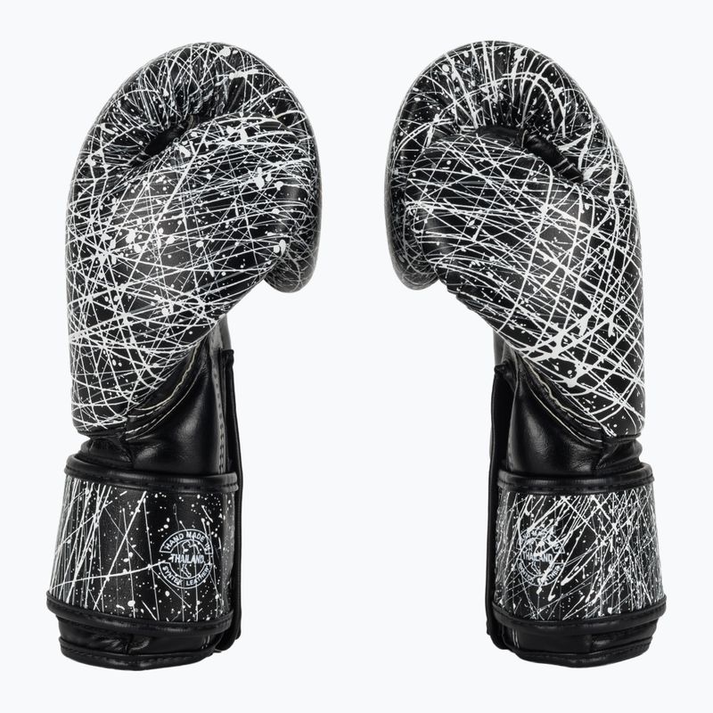 Боксови ръкавици Fairtex Microfiber Art Collections Painter black/white 4