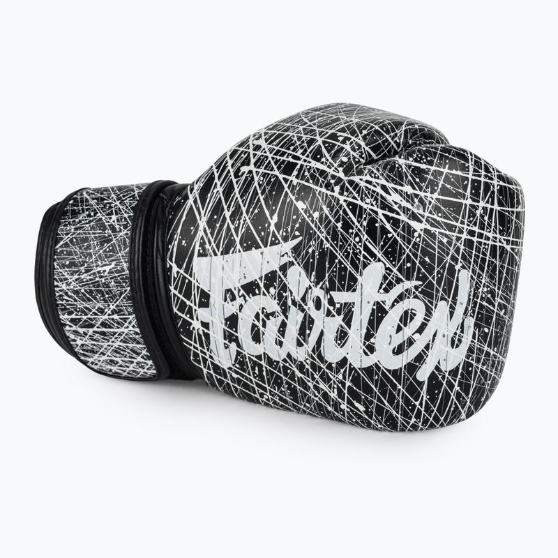 Боксови ръкавици Fairtex Microfiber Art Collections Painter black/white 5