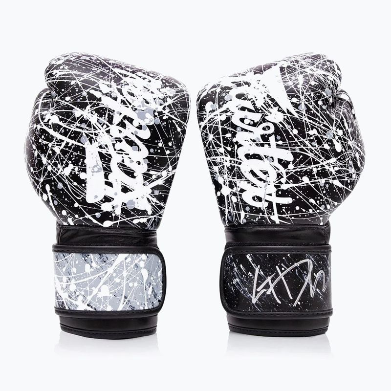 Боксови ръкавици Fairtex Microfiber Art Collections Painter black/white