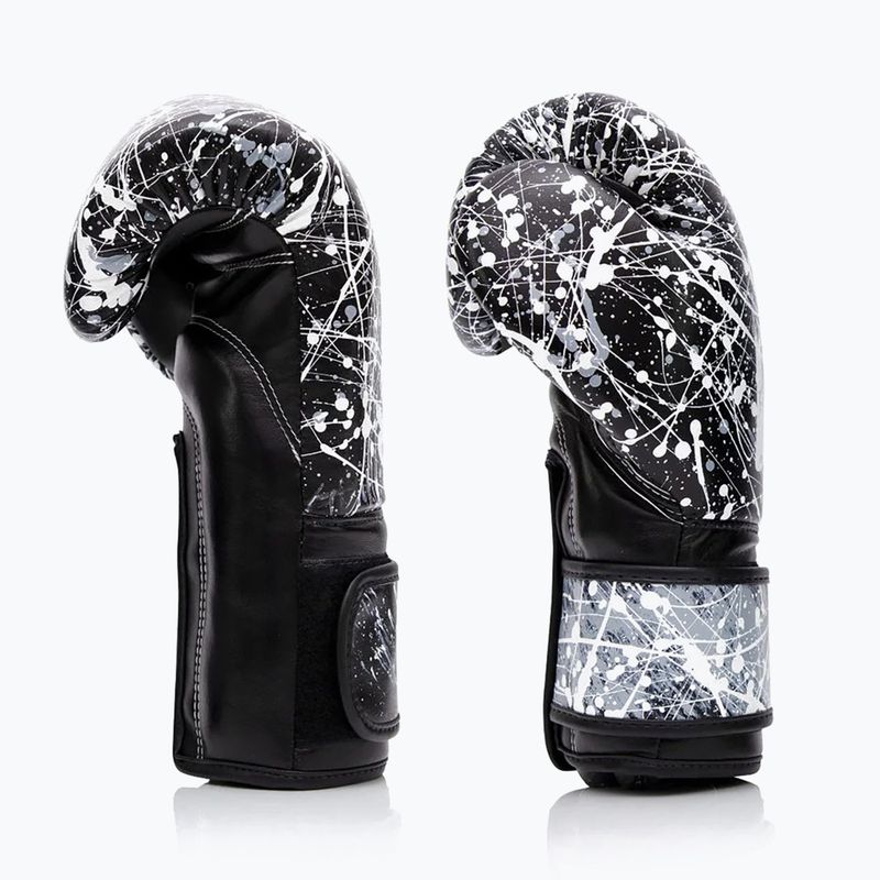 Боксови ръкавици Fairtex Microfiber Art Collections Painter black/white 3