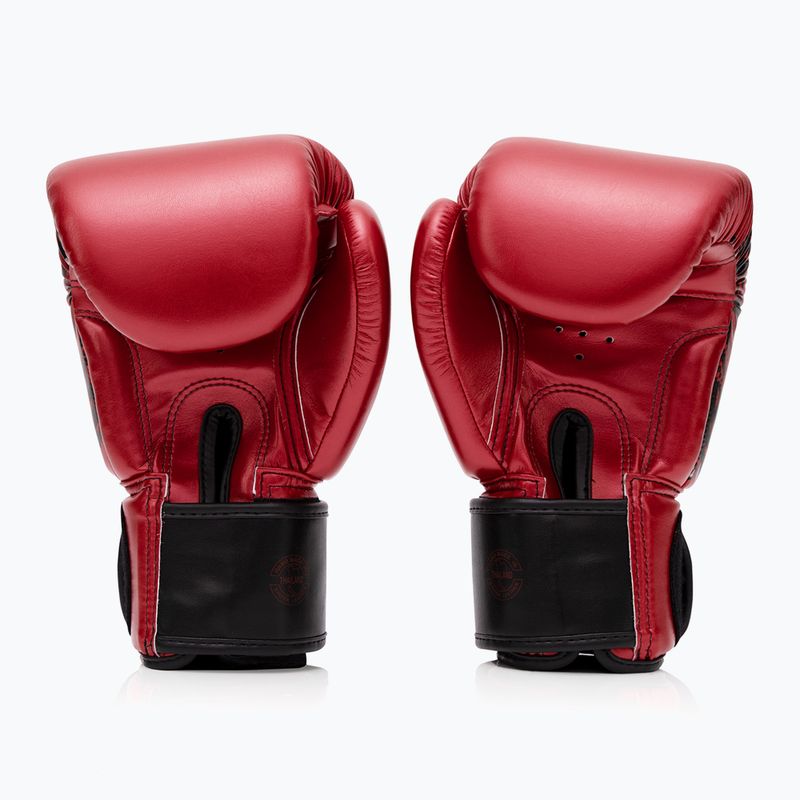 Червени боксови ръкавици Fairtex Golden Jubilee 2