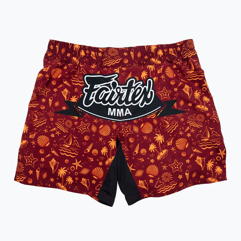 Тренировъчни шорти Fairtex MMA Fightshort Breeze, цвят бордо